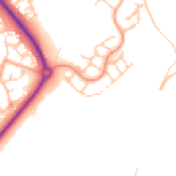 Daytime road noise heatmap for TF2 8SZ