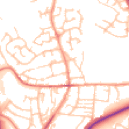 Daytime road noise heatmap for TF2 9DB
