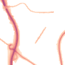 Night-time road noise heatmap for TF2 9DQ
