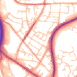 Daytime road noise heatmap for TF2 9ES