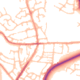 Daytime road noise heatmap for TF2 9FG