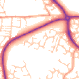 Daytime road noise heatmap for TF2 9GH