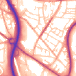 Daytime road noise heatmap for TF2 9HA