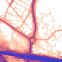 Daytime road noise heatmap for TF2 9HE