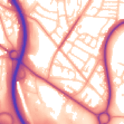 Daytime road noise heatmap for TF2 9HH