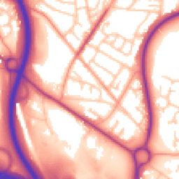 Daytime road noise heatmap for TF2 9HJ
