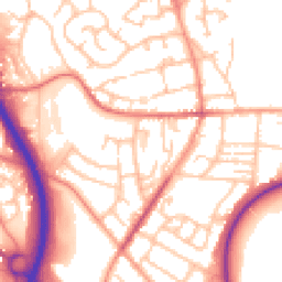 Daytime road noise heatmap for TF2 9HR