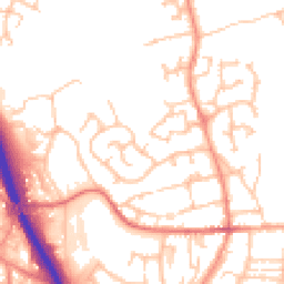 Daytime road noise heatmap for TF2 9PP