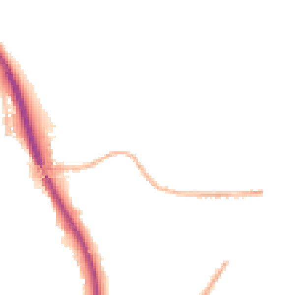 Night-time road noise heatmap for TF2 9PR