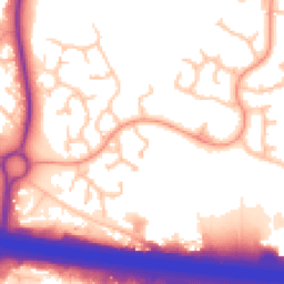 Daytime road noise heatmap for TF2 9QL