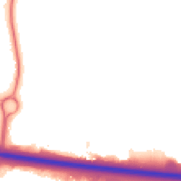 Night-time road noise heatmap for TF2 9QL