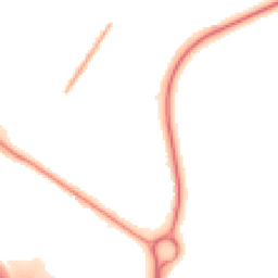 Night-time road noise heatmap for TF2 9QQ