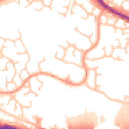 Daytime road noise heatmap for TF2 9QS