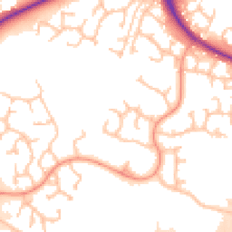 Daytime road noise heatmap for TF2 9QU