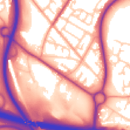 Daytime road noise heatmap for TF2 9RH