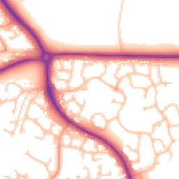 Daytime road noise heatmap for TF2 9RZ