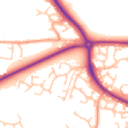 Daytime road noise heatmap for TF2 9SH
