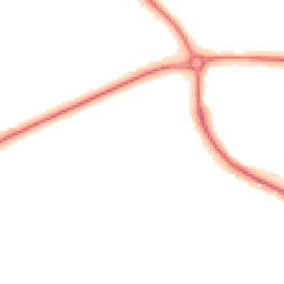 Night-time road noise heatmap for TF2 9SJ