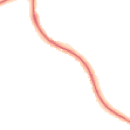 Night-time road noise heatmap for TF2 9TJ