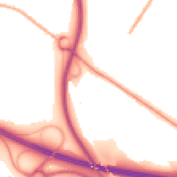 Night-time road noise heatmap for TF2 9TU