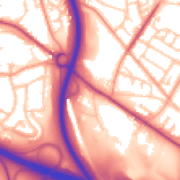 Daytime road noise heatmap for TF2 9TX