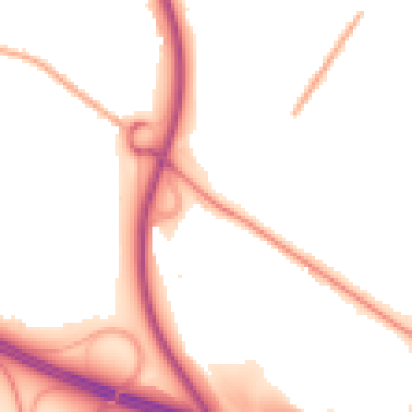 Night-time road noise heatmap for TF2 9TX