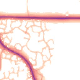 Daytime road noise heatmap for TF2 9WG