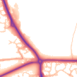 Daytime road noise heatmap for TF2 9WW
