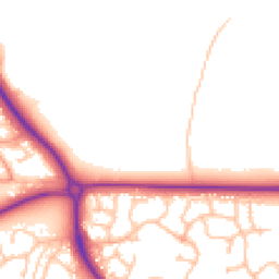 Daytime road noise heatmap for TF2 9WZ