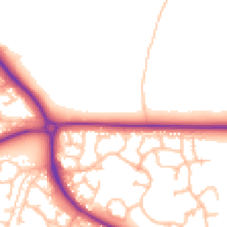 Daytime road noise heatmap for TF2 9XB