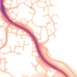 Daytime road noise heatmap for TF2 9YE