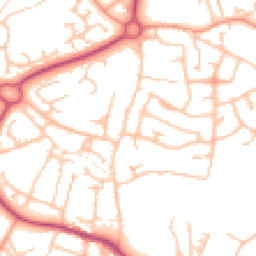 Daytime road noise heatmap for TF4 2AE