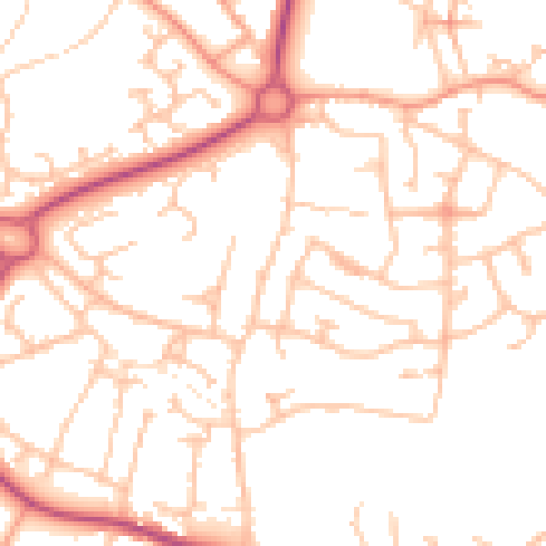 Daytime road noise heatmap for TF4 2AG
