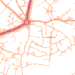 Daytime road noise heatmap for TF4 2AJ