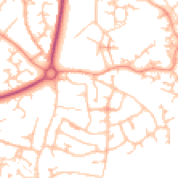 Daytime road noise heatmap for TF4 2AN