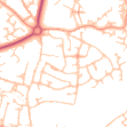 Daytime road noise heatmap for TF4 2AW