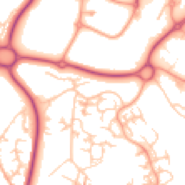 Daytime road noise heatmap for TF4 2AX