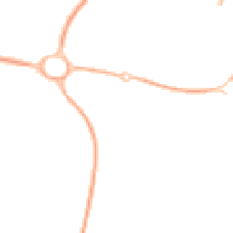 Night-time road noise heatmap for TF4 2AY