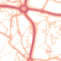 Daytime road noise heatmap for TF4 2BH