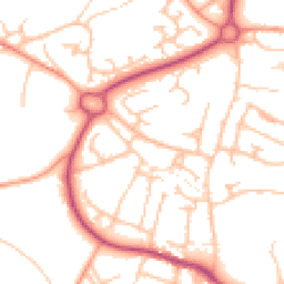 Daytime road noise heatmap for TF4 2BX