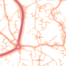 Daytime road noise heatmap for TF4 2DY