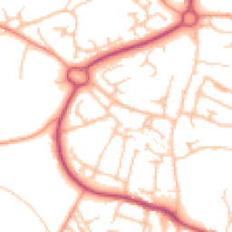 Daytime road noise heatmap for TF4 2EQ