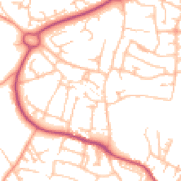 Daytime road noise heatmap for TF4 2EX