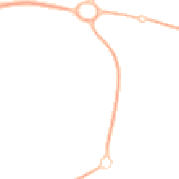 Night-time road noise heatmap for TF4 2EY