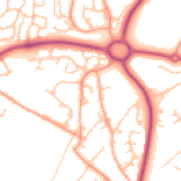 Daytime road noise heatmap for TF4 2EZ