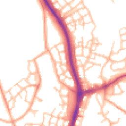 Daytime road noise heatmap for TF4 2FJ