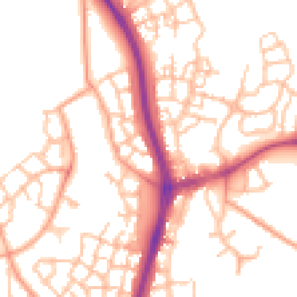 Daytime road noise heatmap for TF4 2FL