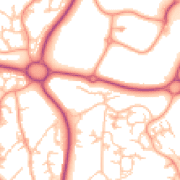 Daytime road noise heatmap for TF4 2FZ