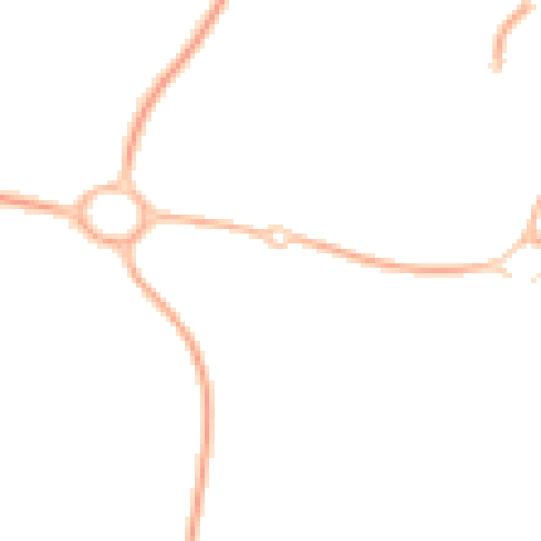 Night-time road noise heatmap for TF4 2FZ
