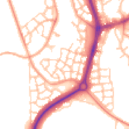 Daytime road noise heatmap for TF4 2GG